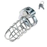 New BDSM #78 Adjustable Male Chastity Cage side | 3d-chastity