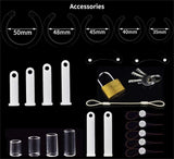 New Black Silicone Cage Chastity Cage side | 3d-chastity