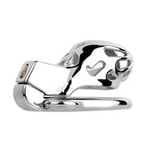 New Cobra Male Stainless Steel Chastity Cage material finish close | 3d-chastity