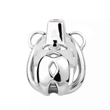 New Cobra Male Stainless Steel Chastity Cage front | 3d-chastity