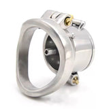 New Double Lock Flip Glans Cover Chastity Cage size and shape | 3d-chastity