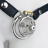 New Five-star Wheel Forging Chastity Cage with Belt wearing | 3d-chastity