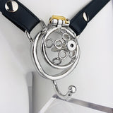 New Five-star Wheel Forging Chastity Cage with Belt full kit | 3d-chastity