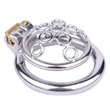 New Metal Welded Circles Chastity Cage lock and ring | 3d-chastity