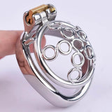 New Metal Welded Circles Chastity Cage wearing | 3d-chastity
