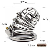 New Spiked Chastity Cage lock and ring | 3d-chastity