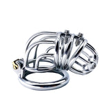 Special Stainless Steel Chastity Cage Spiked lock and ring | 3d-chastity