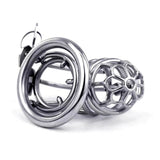 Special Stainless Steel Chastity Cage Spiked full kit | 3d-chastity