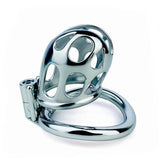 New Stainless Steel Chastity Cage side | 3d-chastity