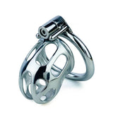 New Stainless Steel Chastity Cage lock and ring | 3d-chastity