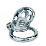 New Stainless Steel Chastity Cage material finish close | 3d-chastity