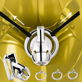 New Stainless Steel Chastity Lock side | 3d-chastity