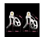 Stainless Steel Cobra Chastity Cage's Ring - 3d-chastity