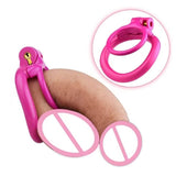 New Testicle Mono Chastity Cage with 4 Rings material finish close | 3d-chastity