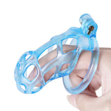 Ice Vision Design Blue Cobra Chastity Cage - 3d-chastity