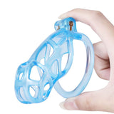 Ice Vision Design Blue Cobra Chastity Cage - 3d-chastity