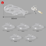 Ice Vision Design Clear Cobra Chastity Cage - 3d-chastity