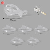 Ice Vision Design Clear Cobra Chastity Cage - 3d-chastity