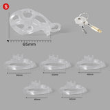 Ice Vision Design Clear Cobra Chastity Cage - 3d-chastity