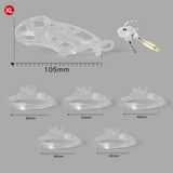 Ice Vision Design Clear Cobra Chastity Cage - 3d-chastity