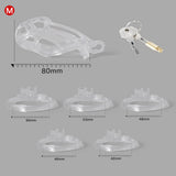 Ice Vision Design Clear Cobra Chastity Cage - 3d-chastity