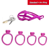 Standard Purple Stripe Cobra Chastity Kits - 3d-chastity