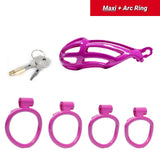 Maxi Purple Stripe Cobra Chastity Kits - 3d-chastity