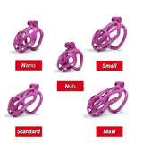 Nano Purple Stripe Cobra Chastity Kits - 3d-chastity