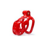 Nano Cobra Male Chastity Cage with 4 Rings Red