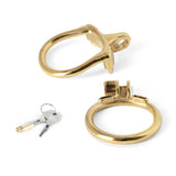 ZERO Gold MAMBA Stainless Steel Chastity Cage size and shape | 3d-chastity