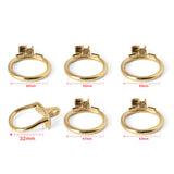 ZERO Gold MAMBA Stainless Steel Chastity Cage full kit | 3d-chastity