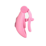 One-click Pink Pussy Chastity Cage lock and ring | 3d-chastity