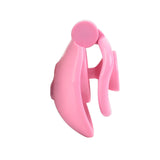 One-click Pink Pussy Chastity Cage wearing | 3d-chastity