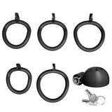 One-Click Unlocking Bell Chastity Cage size and shape | 3d-chastity