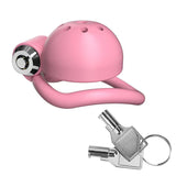One-Click Unlocking Bell Chastity Cage wearing | 3d-chastity