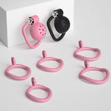 One-Click Unlocking Bell Chastity Cage side | 3d-chastity