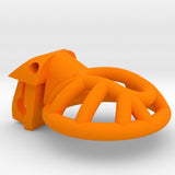 Orange Cherry Keeper Micro Cage Chastity Cage side | 3d-chastity