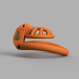 Orange Cherry Keeper Micro Cage Chastity Cage size and shape | 3d-chastity