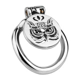 Owl Flat Chastity Cage lock and ring | 3d-chastity