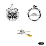 Owl Flat Chastity Cage size and shape | 3d-chastity