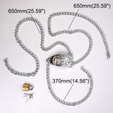 Steel Pearl Chastity Underwear Cage wearing | 3d-chastity