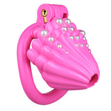 Pearls Chastity Cage lock and ring | 3d-chastity