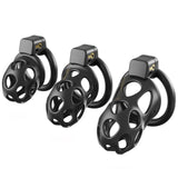 Pebble Breathable Chastity Cage lock and ring | 3d-chastity