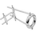 Penis Stretcher with Locking Ring Chastity Cage wearing | 3d-chastity