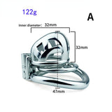 Permanent Micro Cobra Chastity Cage material finish close | 3d-chastity