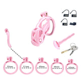 Pink Cobra Small Chastity Kit With Urethral - 3d-chastity