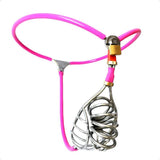 Secure Pink Chastity Belt 23 Inch to 43 Inch