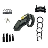 Firm Plastic Chastity Cage 3.54 Inch CB6000 lock and ring | 3d-chastity