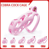 Pink Cobra Chastity Cage Kit 1.77 to 4.13 Inch Long main product | 3d-chastity