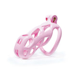 Pink Cobra Chastity Cage Kit 1.77 to 4.13 Inch Long material finish close | 3d-chastity
